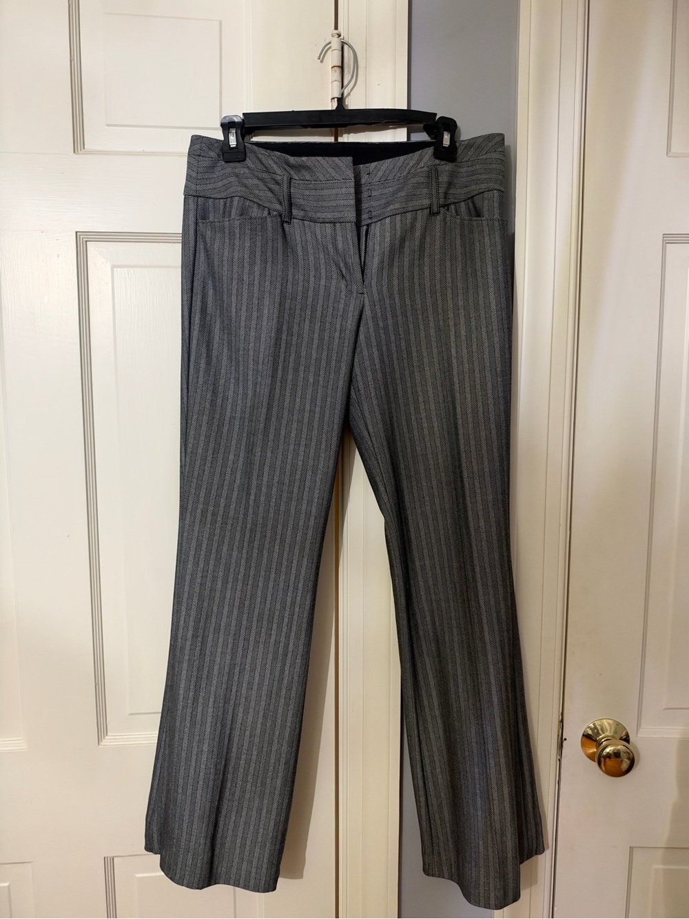 Express Gray Pinstripe Dress Trousers